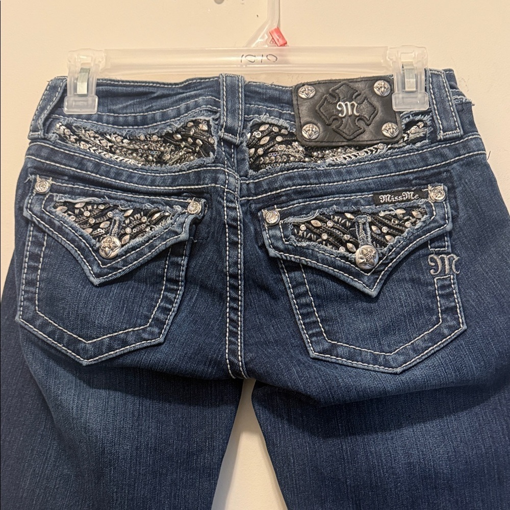 Miss Me Women's Dark Blue Jeans - Picture 8 of 16